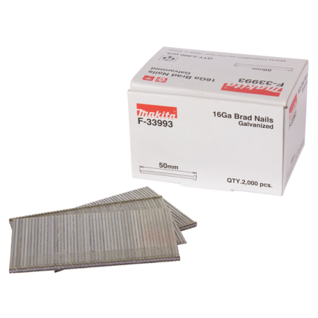 CLOUS BRADS 16GA 50MM (2000 PCS) / F 33993 / 0088381294553 - D'ORIGINE MAKITA