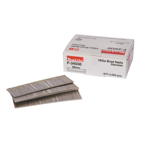 CLOU 25mm(2000)16GA INOX GF600 / F 34030 / 0088381294591 - D'ORIGINE MAKITA