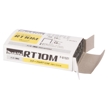 AGRAFES 10X10,6MM TIGE 0,5X0,7MM (2500 PCS) / F 81521 / 0088381342339 - D'ORIGINE MAKITA