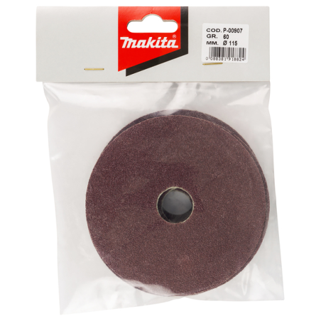 DISQUE ABRASF D115 GR 60 5P / P 00907 / 0088381918824 - D'ORIGINE MAKITA