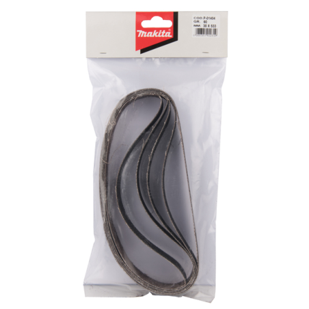 BANDE PONCAGE VERRE 30x533 MM GR60 (LOT DE 5) / P 01404 / 0088381922319 - D'ORIGINE MAKITA BANDE PONCAGE VERRE 30x533 MM GR60 (LOT DE 5) / P 01404 / 0088381922319 - D'ORIGINE MAKITA