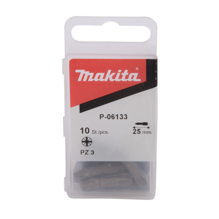 EMBOUT POZIDRIV C NO3 25 10P / P 06133 / 0088381944342 - D'ORIGINE MAKITA