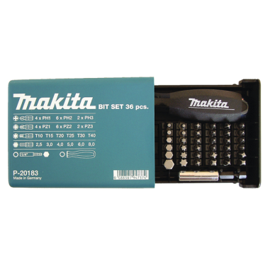 COFFRET EMBOUTS (38pces) / P 20183 / 0088381947374 - D'ORIGINE MAKITA
