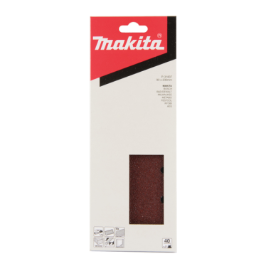 FEUILLE RECT 4+4 BOIS/MET 93X230MM G40 (X10) / P 31837 / 0088381959995 - D'ORIGINE MAKITA