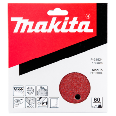 DISQUE ABRASIF 8+1 TROUS BOIS/MET 150MM G60(10 PCS) / P 31924 / 0088381960083 - D'ORIGINE MAKITA 2