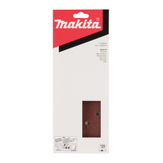 FEUILLE RECT 5+5+2+2 BOIS/MET 115X280MM G120 (X10) / P 33043 / 0088381961202 - D'ORIGINE MAKITA 2