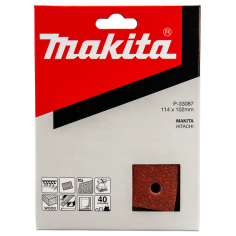 FEUILLE RECT 3+3 BOIS/MET 114X102MM G40 (X10) / P 33087 / 0088381961240 - D'ORIGINE MAKITA 2