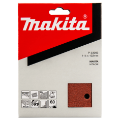 FEUILLE RECT 3+3 BOIS/MET 114X102MM G60 (X10) / P 33093 / 0088381961257 - D'ORIGINE MAKITA 2