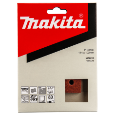 FEUILLE RECT 3+3 BOIS/MET 114X102MM G80 (X10) / P 33102 / 0088381961264 - D'ORIGINE MAKITA 2
