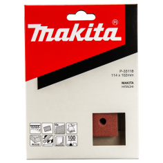 FEUILLE RECT 3+3 BOIS/MET 114X102MM G100 (X10) / P 33118 / 0088381961271 - D'ORIGINE MAKITA 2