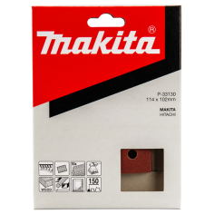 FEUILLE RECT 3+3 BOIS/MET 114X102MM G150 (X10) / P 33130 / 0088381961295 - D'ORIGINE MAKITA 2