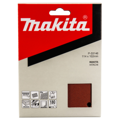 FEUILLE RECT 3+3 BOIS/MET 114X102MM G180 (X10) / P 33146 / 0088381961301 - D'ORIGINE MAKITA 2