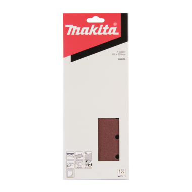FEUILLE RECT 5+5 BOIS/MET 115X229MM G150 (X10) / P 33227 / 0088381961387 - D'ORIGINE MAKITA