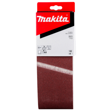 BANDE ABRASIVE BOIS/METAL 100X610MM G120 (X5) / P 36924 / 0088381972635 - D'ORIGINE MAKITA