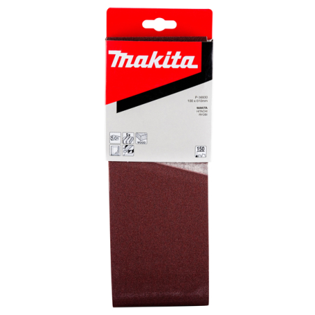 BANDE ABRASIVE BOIS/METAL 100X610MM G150 (X5) / P 36930 / 0088381972642 - D'ORIGINE MAKITA
