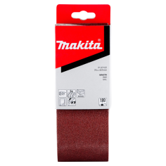 BANDE ABRASIVE BOIS/METAL 76X457MM G100 (X5) / P 37122 / 0088381972833 - D'ORIGINE MAKITA 2