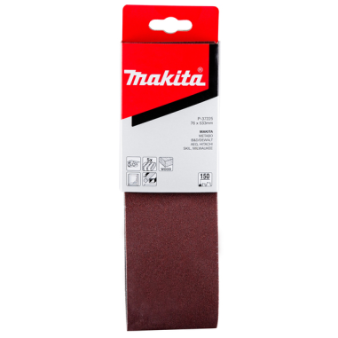 BANDE ABRASIVE BOIS/METAL 76X533MM G150 (X5) / P 37225 / 0088381972932 - D'ORIGINE MAKITA BANDE ABRASIVE BOIS/METAL 76X533MM G150 (X5) / P 37225 / 0088381972932 - D'ORIGINE MAKITA