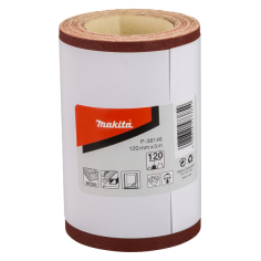 FEUILLE RECT ROULEAU BOIS/MET 115X5000MM G120 (X1) / P 38146 / 0088381973854 - D'ORIGINE MAKITA 2