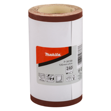 FEUILLE RECT ROULEAU BOIS/MET 115X5000MM G240 (X1) / P 38168 / 0088381973878 - D'ORIGINE MAKITA