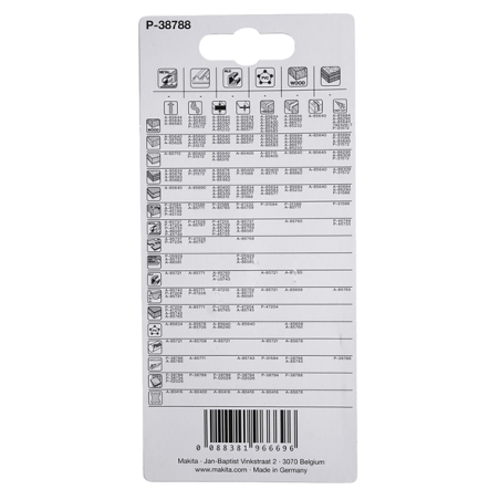 LAME BRIQUES VERRE CERAM (3P) - P 38788 - 0088381966696 - D'ORIGINE MAKITA