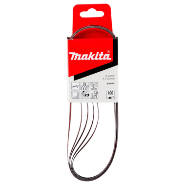 BANDE ABRASIVE BOIS/METAL 6X533MM G100 (X5) / P 43212 / 0088381971089 - D'ORIGINE MAKITA BANDE ABRASIVE BOIS/METAL 6X533MM G100 (X5) / P 43212 / 0088381971089 - D'ORIGINE MAKITA