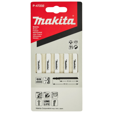 LAME BI METAL 55MM METAL 14D - P 47232 - 0088381977661 - D'ORIGINE MAKITA