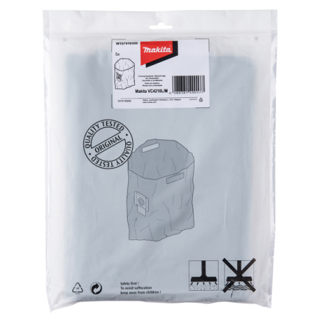 SAC EVACUATION EN PLASTIQUE (X5) VC4210 - W107418355 - 0088381490177 - D'ORIGINE MAKITA