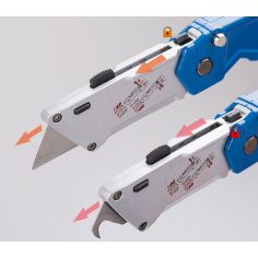 CUTTER DE SECURITE PLIANT A DOUBLE LAME - KING TONY 2