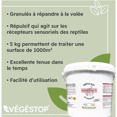 REPULSIF SERPENT (EN GRANULES) - SEAU 5 KG