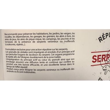 REPULSIF SERPENT (EN GRANULES) - SEAU 5 KG