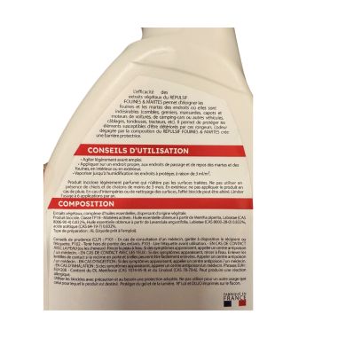 REPULSIF FOUINES ET MARTES - VAPORISATEUR 500ML
