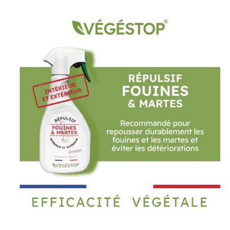 REPULSIF FOUINES ET MARTES - VAPORISATEUR 500ML - VEGESTOP