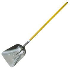 PELLE EXTRA CREUSE ALU MANCHE ULTRA LEGER AVEC INSERT NOIR ET ALU 144837 OUTIL PERRIN