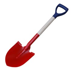 PELLE DE BORD ROUGE 21 CM MANCHE PP 800mm SANS MARQUE 148621 OUTIL PERRIN - 3239041486215
