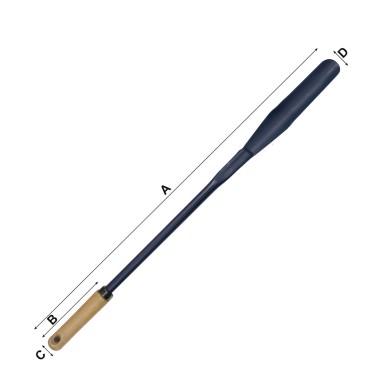 GOUGE A ASPERGES 70 CM EM BOIS 510070 OUTIL PERRIN - 3239045100704