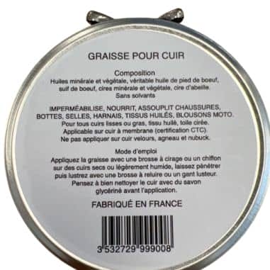 GRAISSE POUR CHAUSSURES EN CUIR