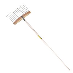 BALAI A FEUILLES ET GAZON BOIS-ACIER MANCHE 165 577155 OUTIL PERRIN - 3239045771553