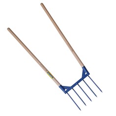 AEROGRIF' 5 DENTS 2 MANCHES DE PELLE 1.10 M 610500 OUTIL PERRIN - 3239046105005