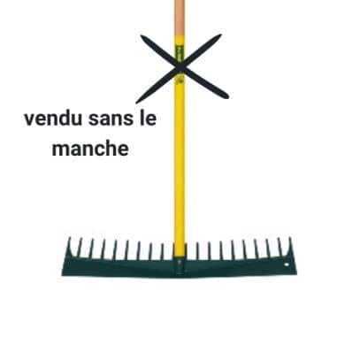 RATEAU POLYMERE 60CM - 20 DENTS - LEBORGNE