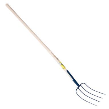 FOURCHE A FUMIER A SOIE 4DTS MANCHE POMME 627229 OUTIL PERRIN - 3239046272295