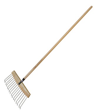 FB BALAI A FEUILLES ET GAZON BOIS-ACIER manche rateau 1.50 M TAMPO 500519 OUTIL PERRIN - 3239045005191