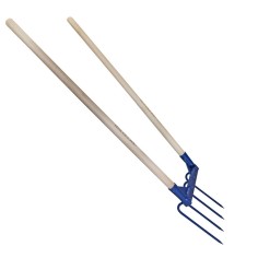 AEROGRIF' 4 DENTS 2 MANCHES DE PELLE 1.10 M 610400 OUTIL PERRIN - 3239046104008 2