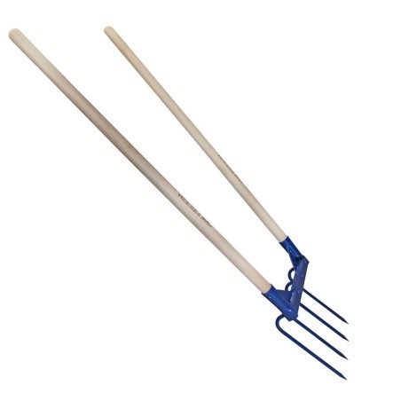 AEROGRIF' 4 DENTS 2 MANCHES DE PELLE 1.10 M 610400 OUTIL PERRIN - 3239046104008