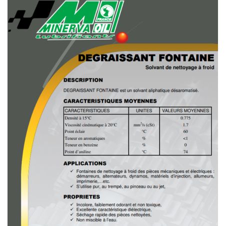DEGRAISSANT PROFESSIONEL - 25L - MINERVA