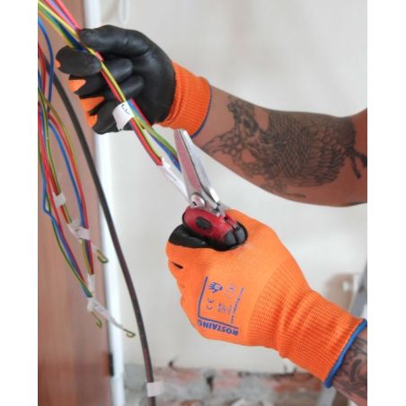 PAIRE DE GANTS PRO TRAVAUX COUPANTS RENFORCE TOUCH - ROSTAING