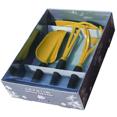 COFFRET 3 OUTILS GAMME NATUR'ELLE JAUNE MIEL 508311 OUTIL PERRIN - 3239045083113