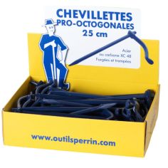 BOITE CHEVILLETTES PRO 25 CM OCTOGONALES 40 PIECES(816025) 816099 OUTIL PERRIN - 3239048160996