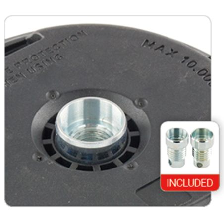 TETE A FIL TAP N'GO + ADAPTATEURS 10X100 12X150 FEMELLE GAUCHE (livré avec 2 adpatateurs) diam 108 mm