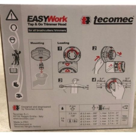 TETE A FIL TAP N'GO - DIAM 108 MM + 2 ADAPTATEURS COMPRIS- TECOMEC