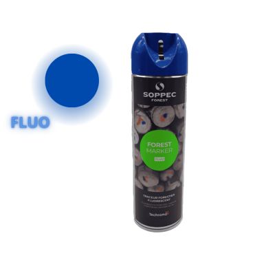 BOMBE TRACEUR DE MARQUAGE FORESTIER BLEU FLUORESCENT - 500 ML - SOPPEC